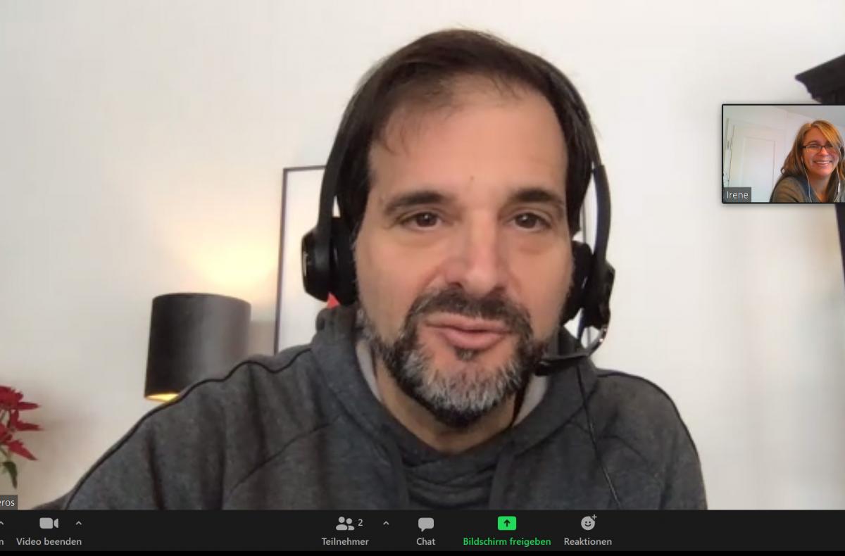 John Lygeros in the online interview