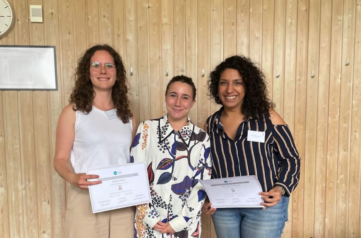 Varsha accepts the award