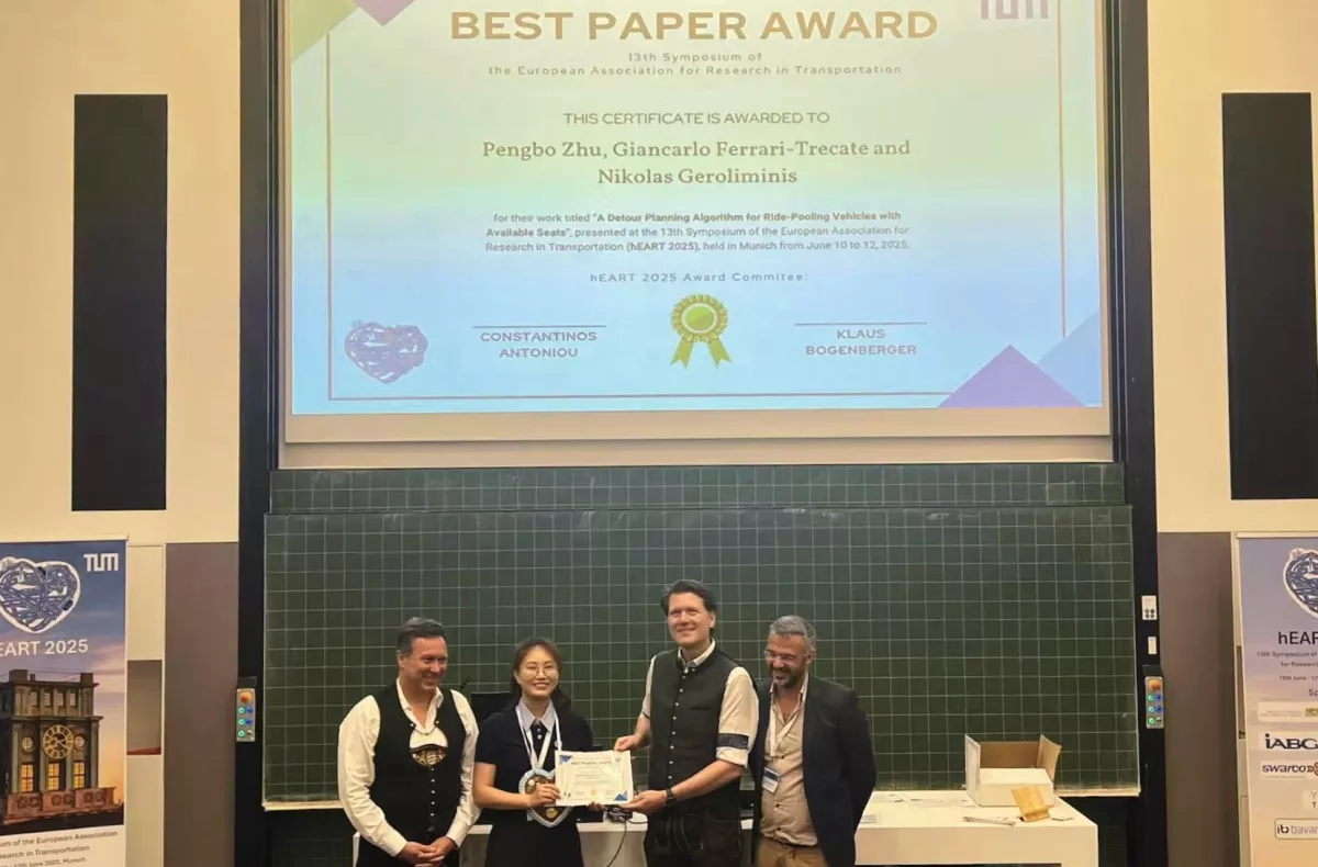 The team collect the award
