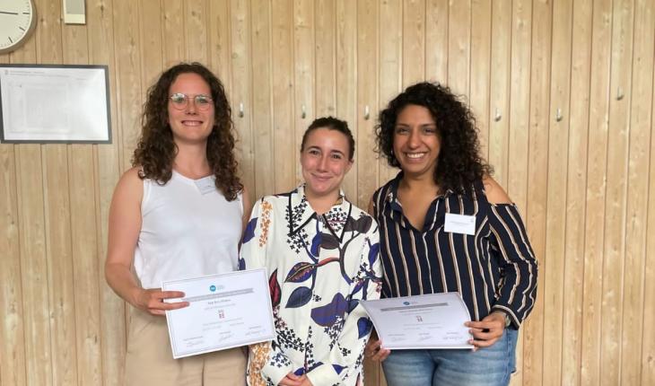 Varsha accepts the award