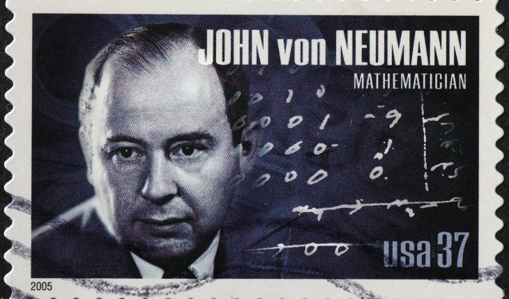 John von Neumann on a stamp