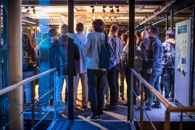 People visiting Swiss Robotics Day