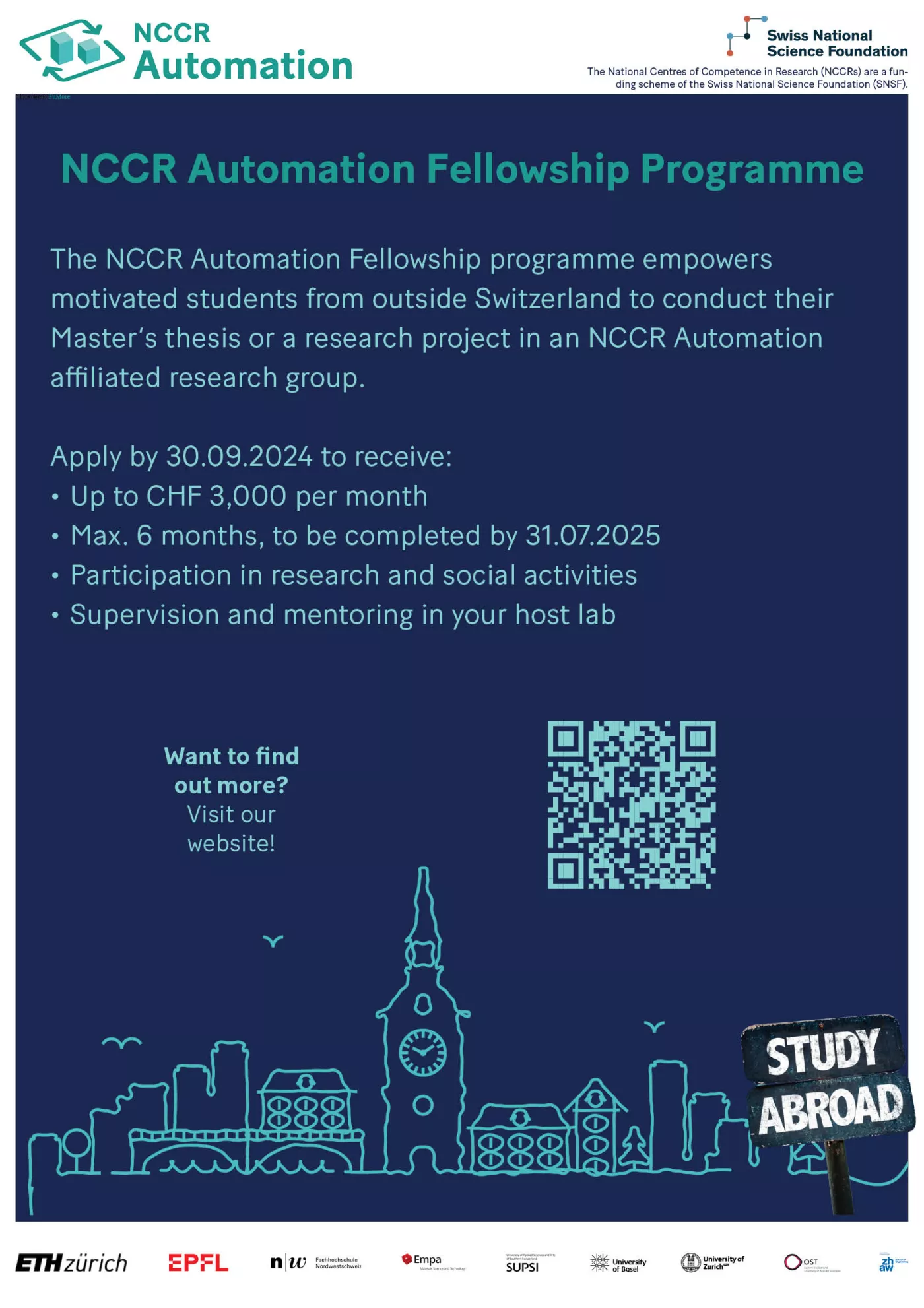Flyer for fellowship programme
